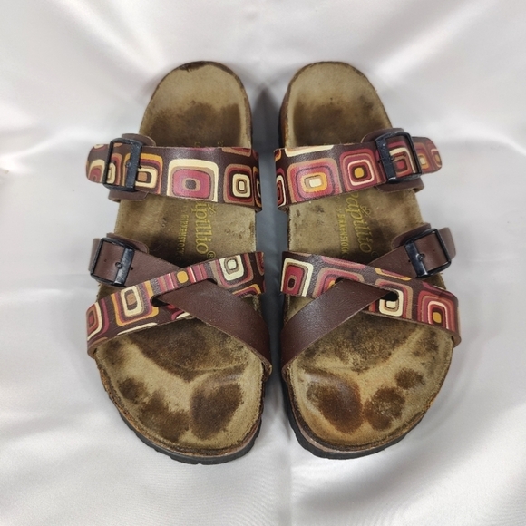 BIRKENSTOCK Papillio Leather Strap Unisex Sandals Women's Size 6 Mens 4 - Picture 1 of 10
